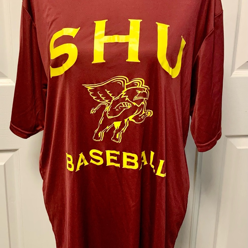 Maroon Seton Hill University Griffins Men’s Baseball Athletic Shirt